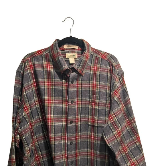 L.L. Bean Other - LL Bean Blue Red Green White Stripe Long Sleeves Button Collar Size XL-Tall